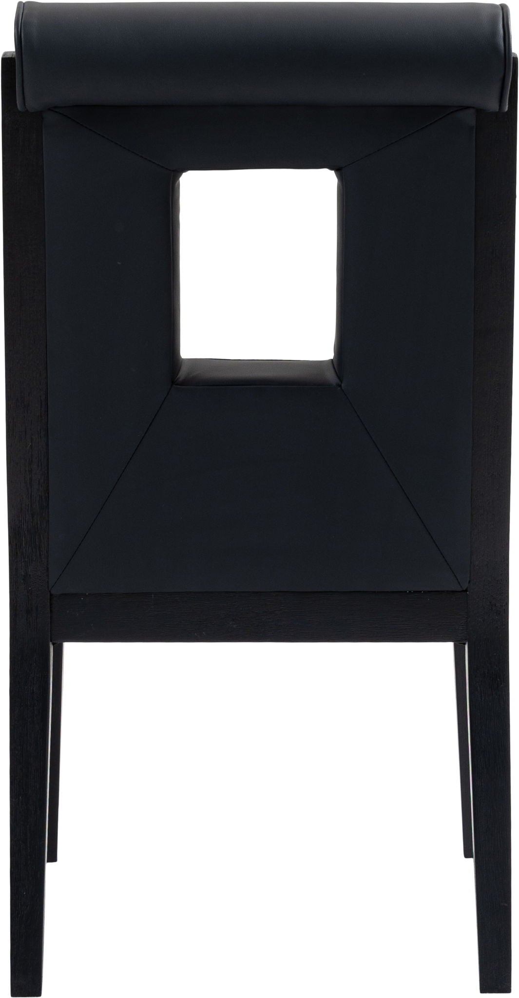 Gwendolyn - Faux Leather Dining Side Chair With Black Frame (Set of 2)