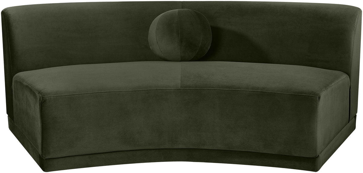 Avra - Velvet Performance Fabric Upholstered Armless Sofa