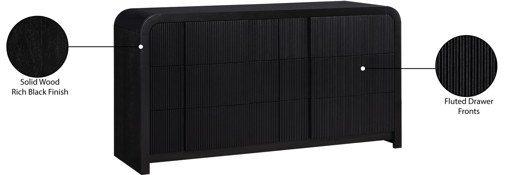 Fluted - Dresser