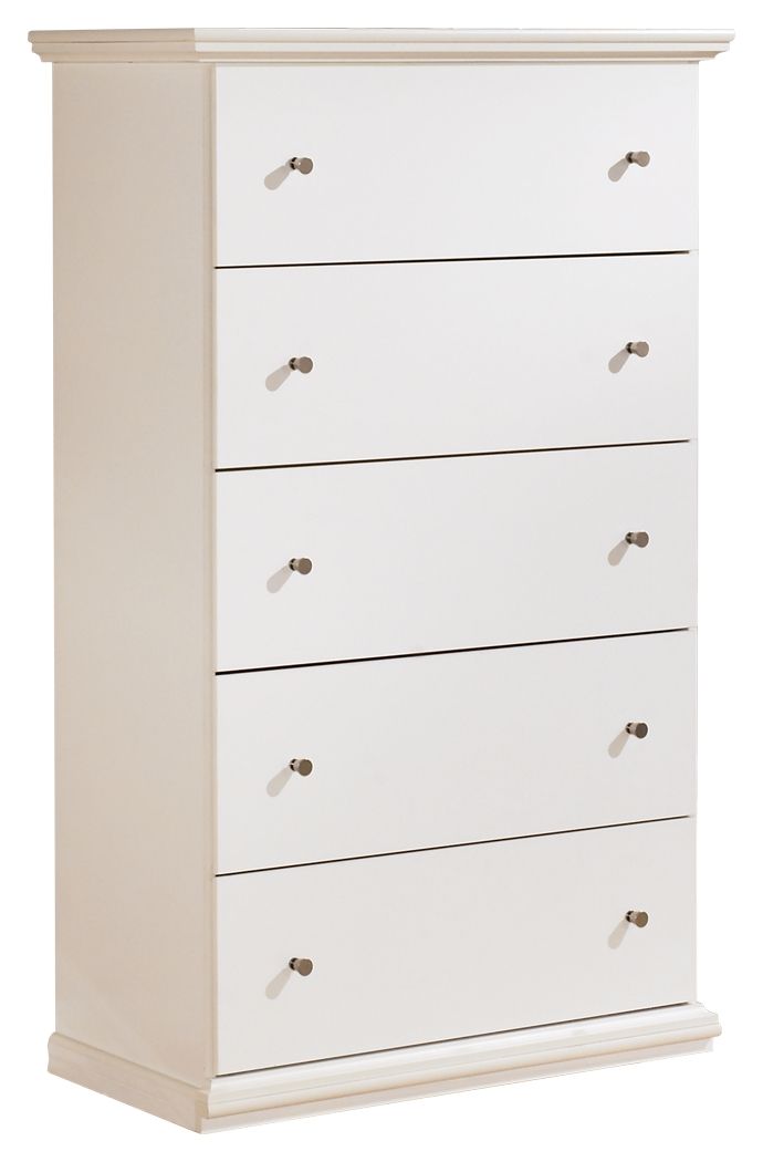 Bostwick Shoals - Five Drawer Chest - White