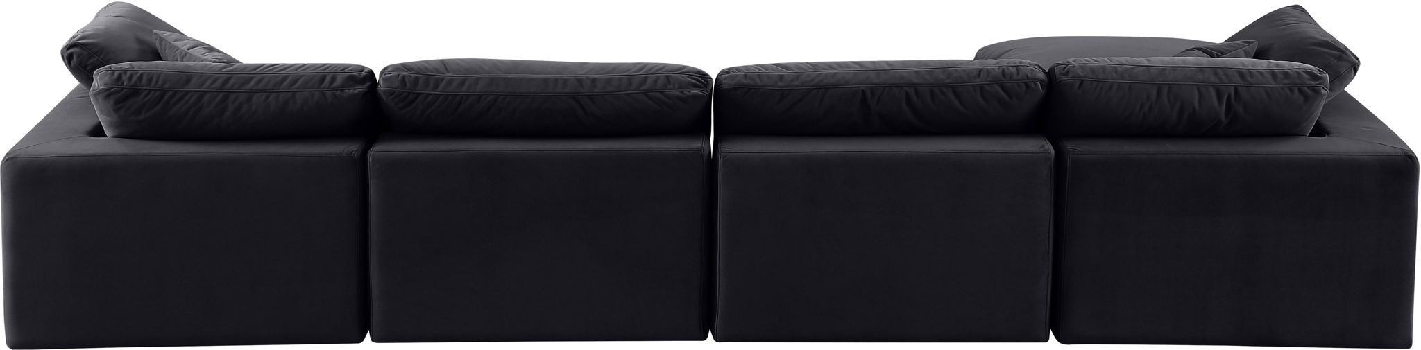 Comfy - 5 Piece Velvet Modular Sectional With Chaise