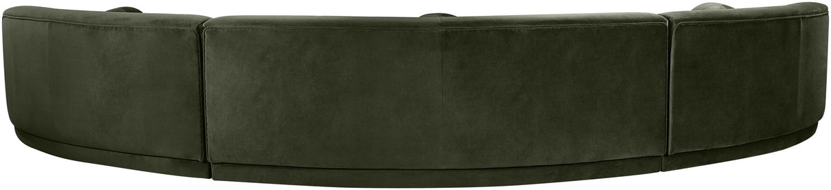 Avra - 177.5" Velvet Performance Fabric Upholstered Sectional