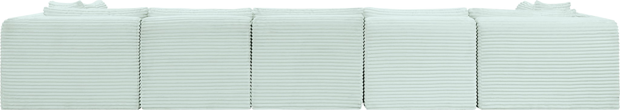 Shaggy - 7 Piece Modular U-Shaped Armless Sectional