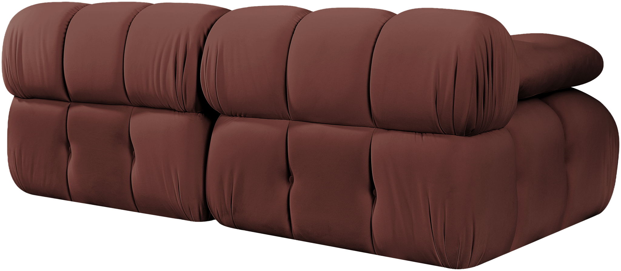 Orin - Velvet Performance Fabric Upholstered 2 Piece Modular Sofa