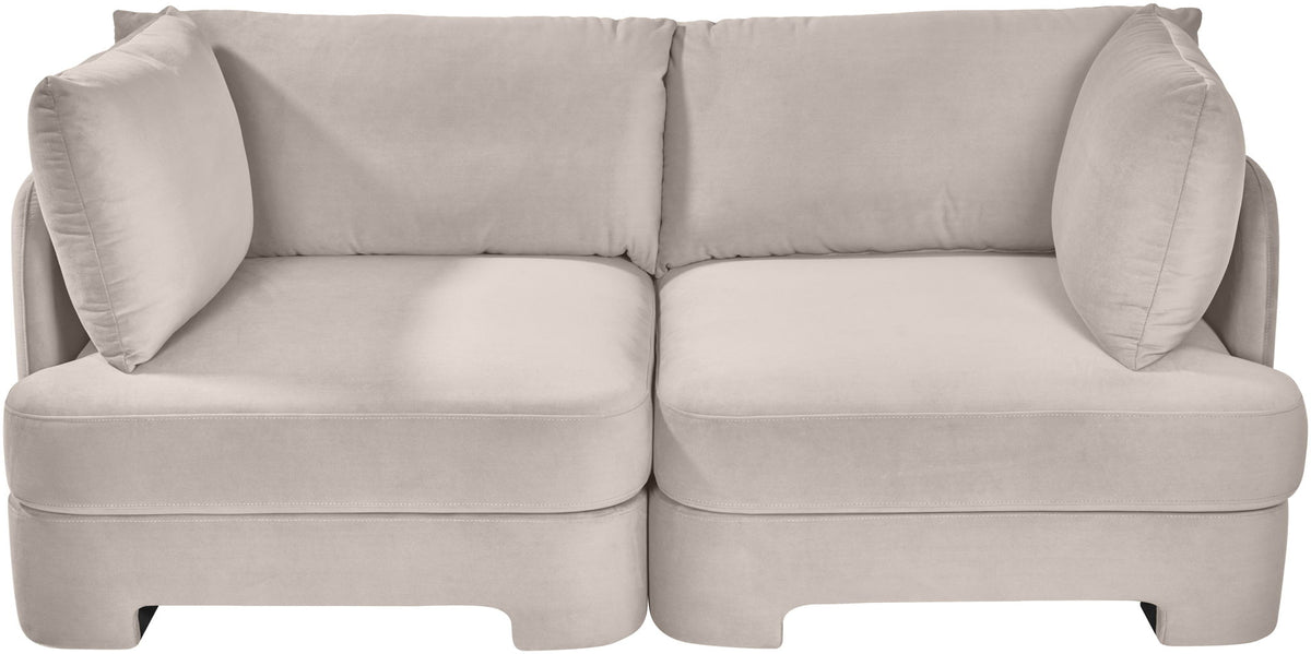 Hammond - Velvet Performance Fabric Upholstered 2 Piece Loveseat