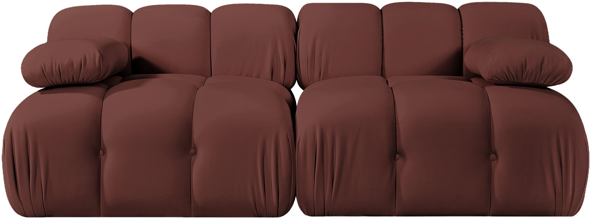 Orin - Velvet Performance Fabric Upholstered 2 Piece Modular Sofa