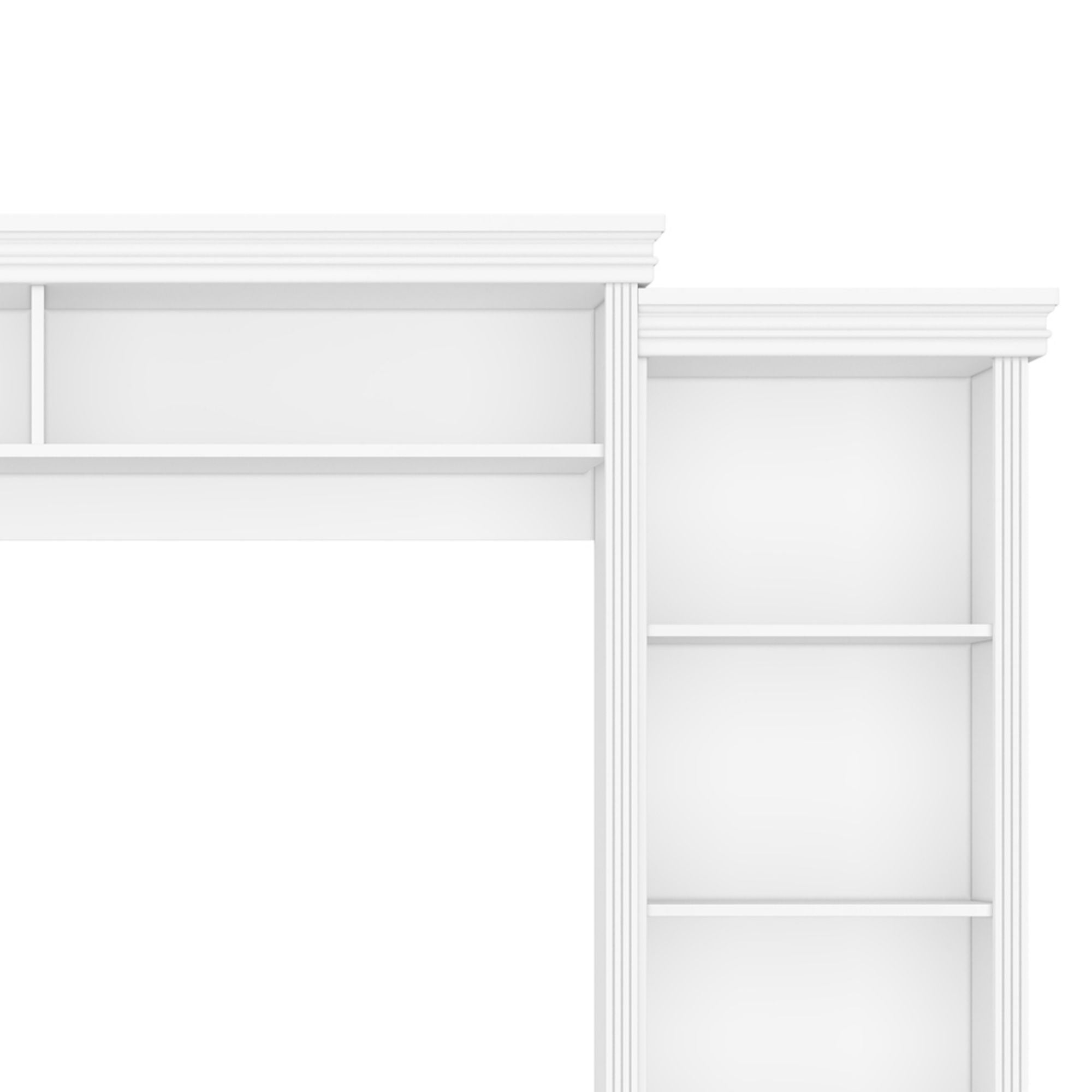 Elegant Entertainment Center Wall Unit With Bookshelves
