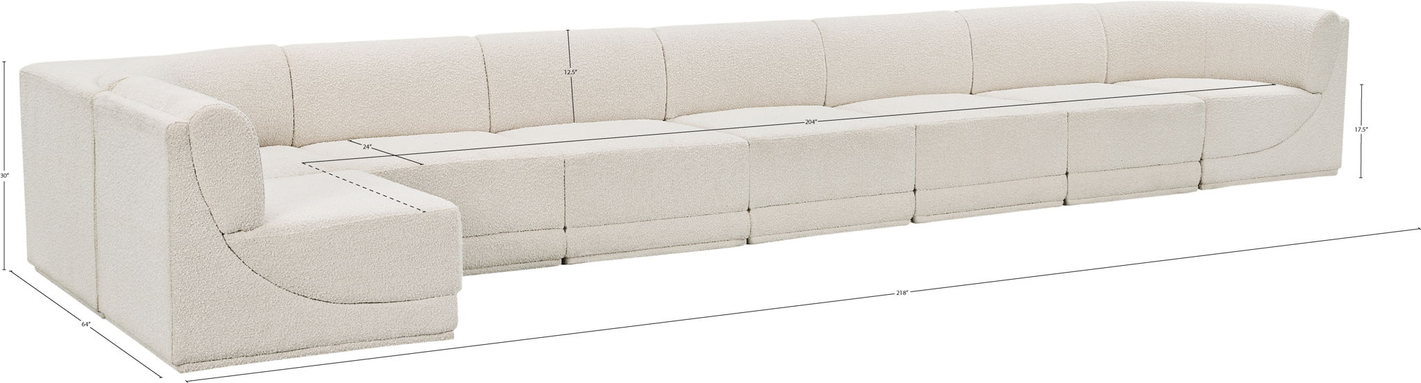 Ollie - 8 Piece Modular Sectional