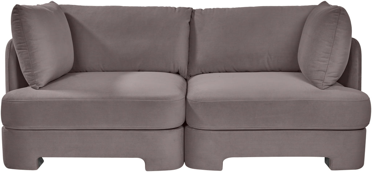 Hammond - Velvet Performance Fabric Upholstered 2 Piece Loveseat