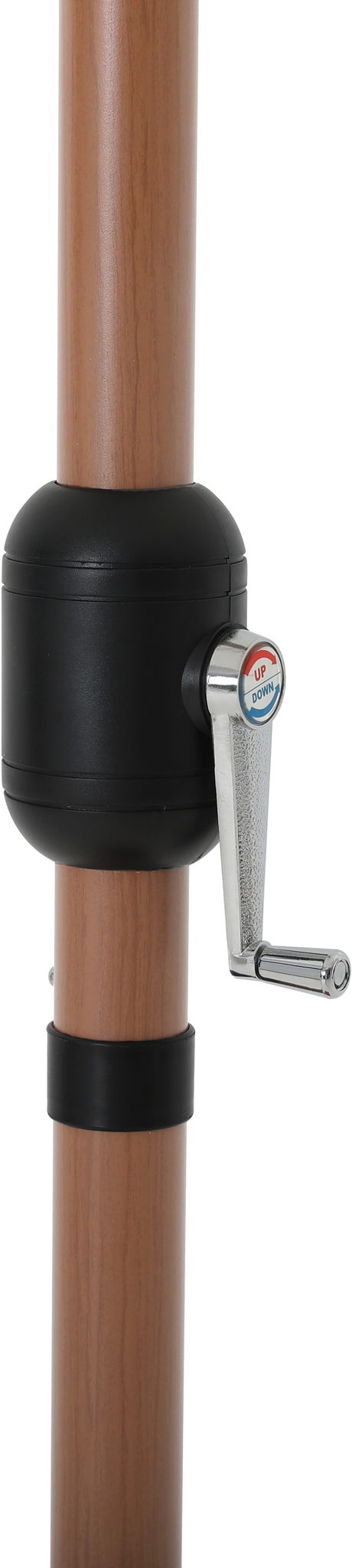Amalfi - Patio Umbrella - White Base / Light Brown Pole