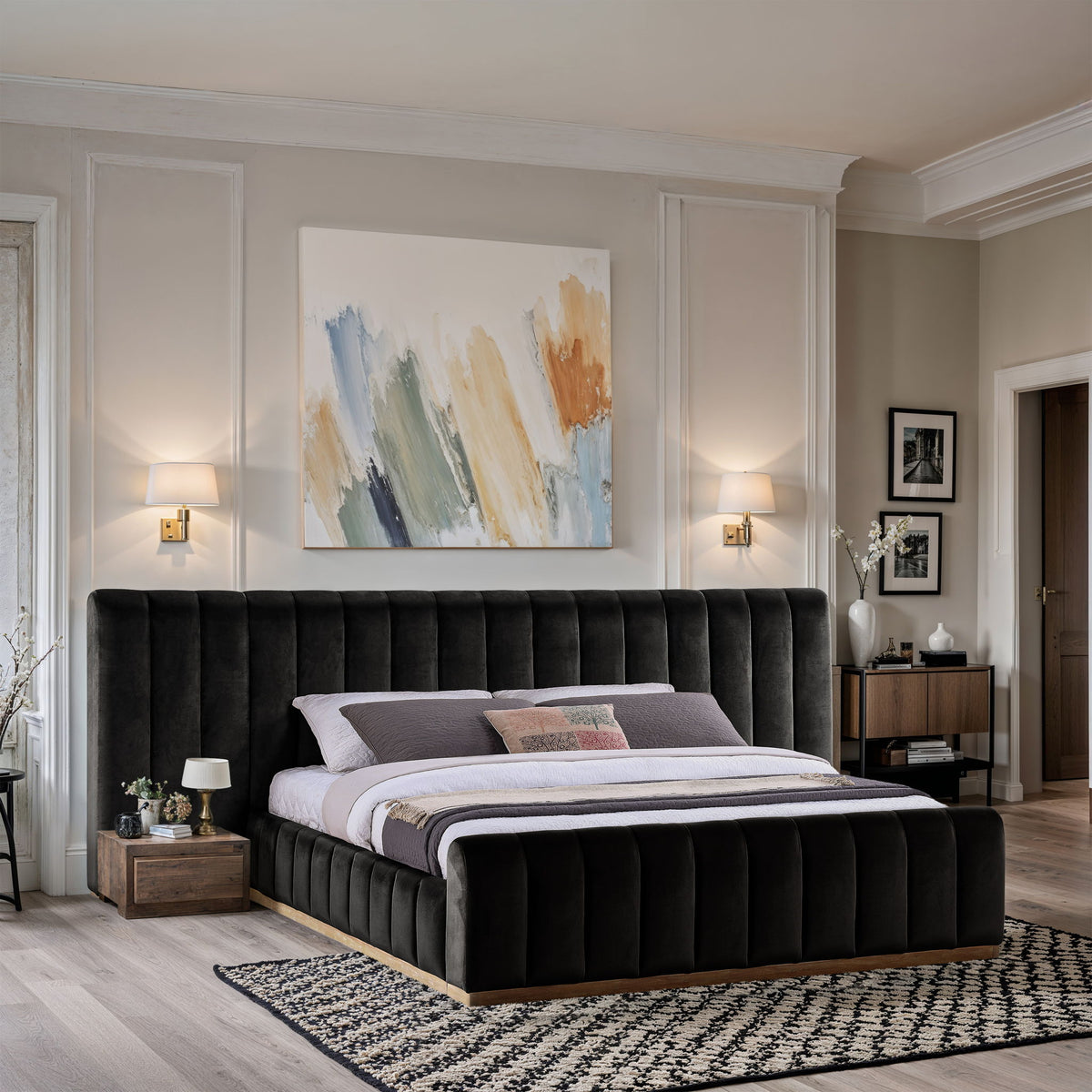 Amara - Velvet Upholstered Bed