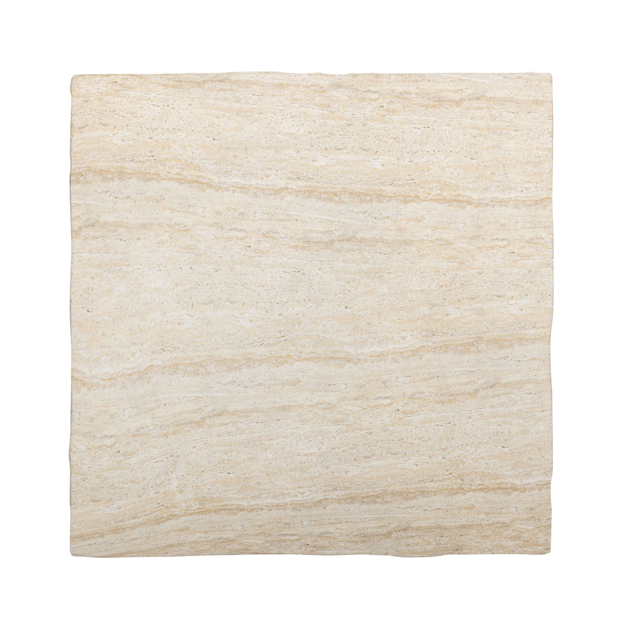 Roxanne - Faux Slab Indoor / Outdoor Large Coffee Table - Travertine