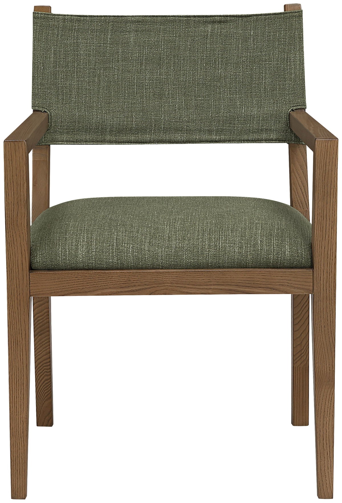 Avon - Linen Textured Performance Fabric Dining Arm Chair