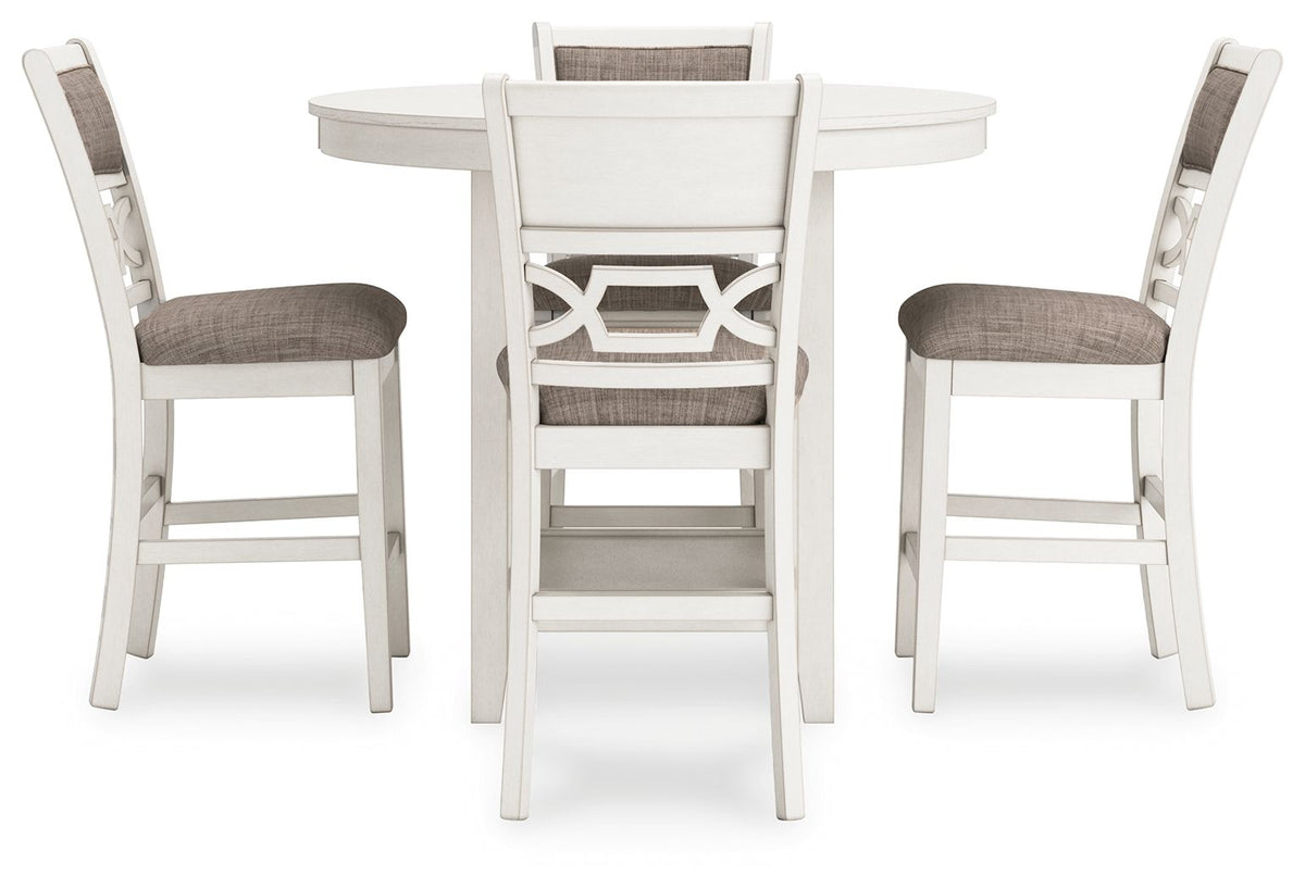 Erinberg - Dining Room Counter Table Set (Set of 5) - Antique White