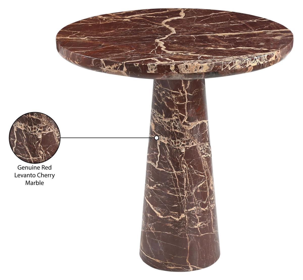 Fontelina - 30" Genuine Marble Bistro Dining Table