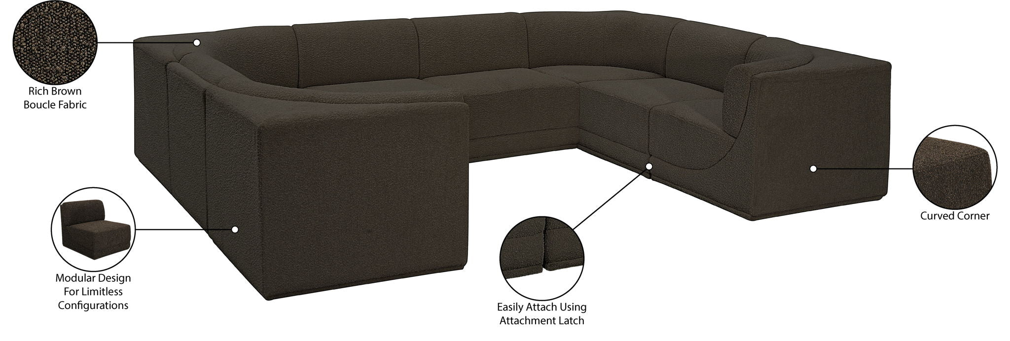 Ollie - 8 Piece Modular Sectional