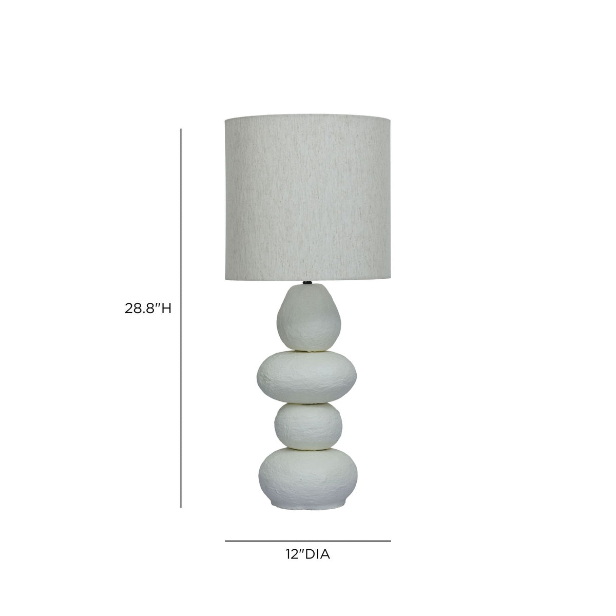 Pebble - Papier Mache Lamp