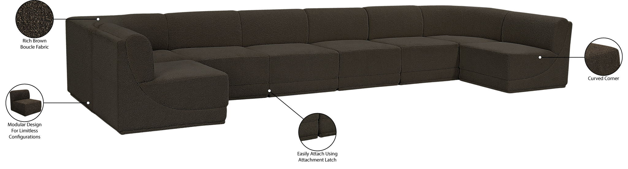Ollie - 8 Piece Modular Sectional
