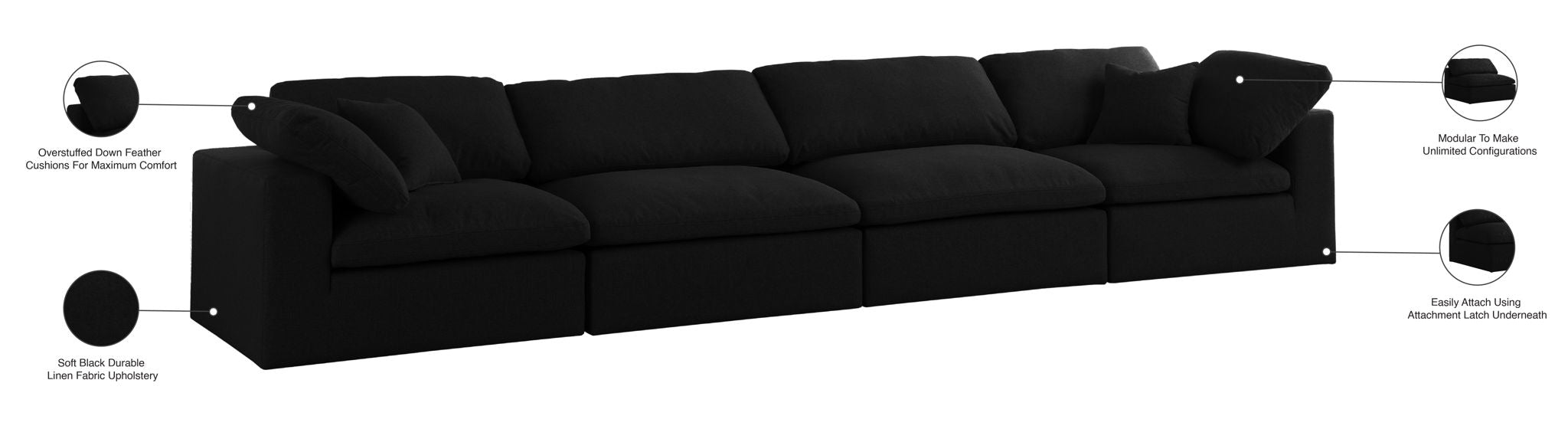 Serene - Modular 4 Seat Sofa