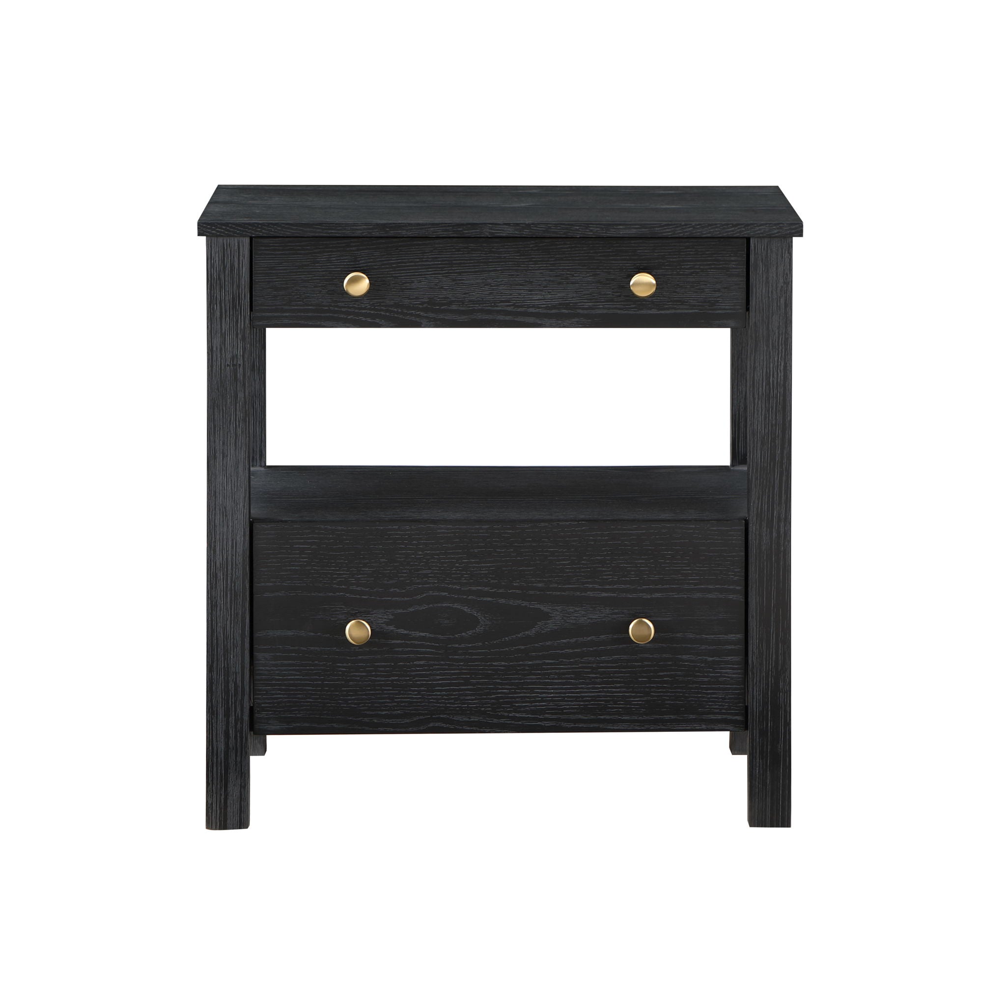 Danielle - 2 Drawer Nightstand - Black