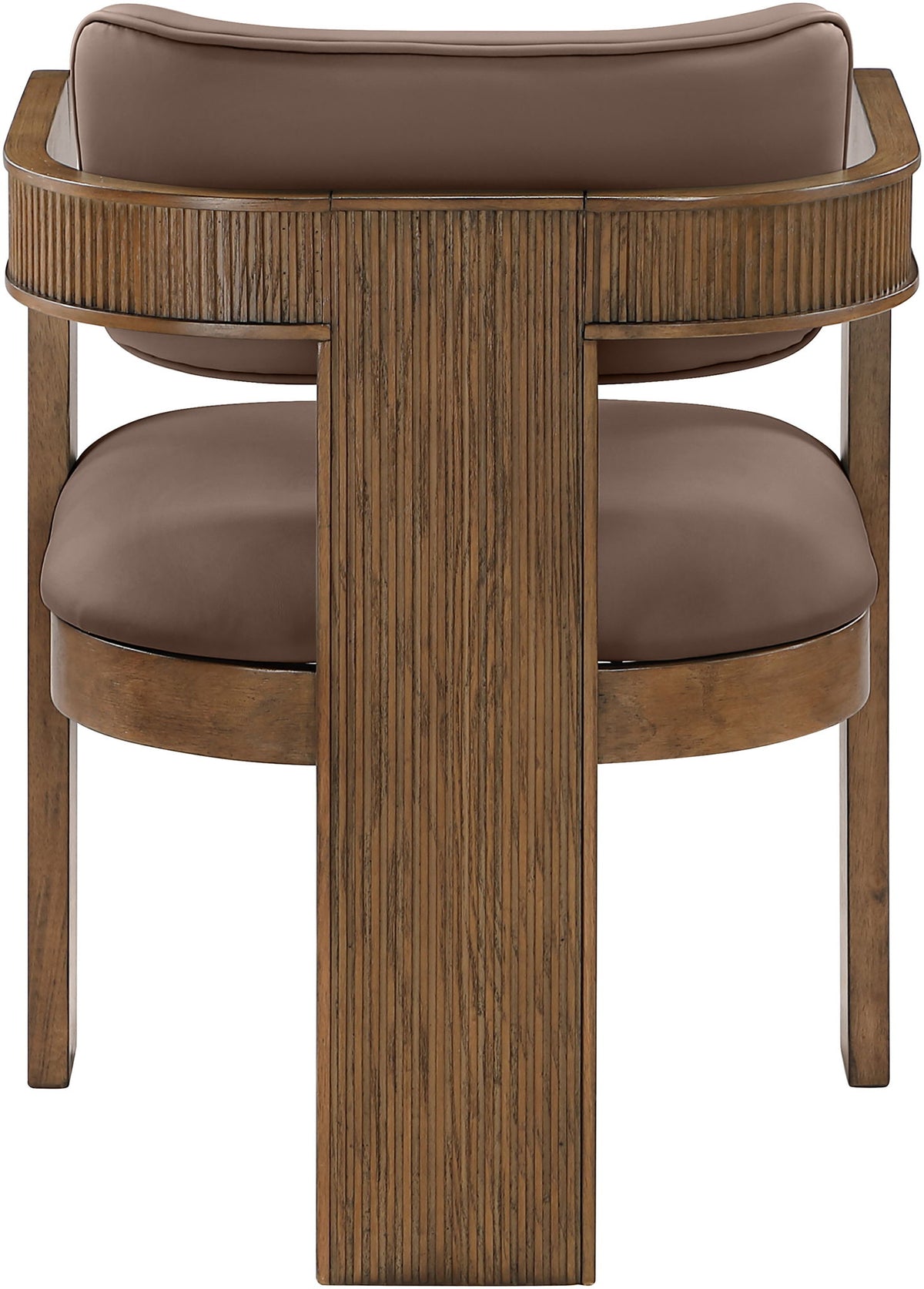 Sacha - Vegan Leather Upholstered Dining Chair With Brown Base (Set of 2)