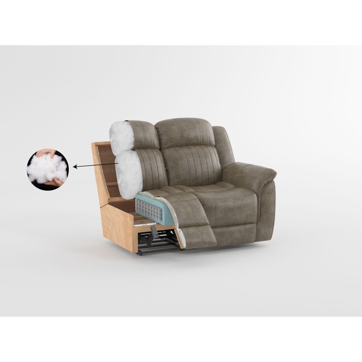 Centeroak - 3 Piece Reclining Sectional