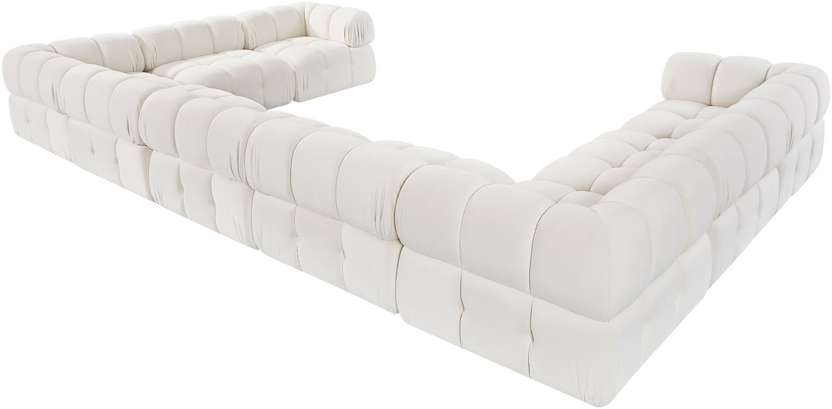 Orin - Velvet Performance Fabric Upholstered 9 Piece Sectional