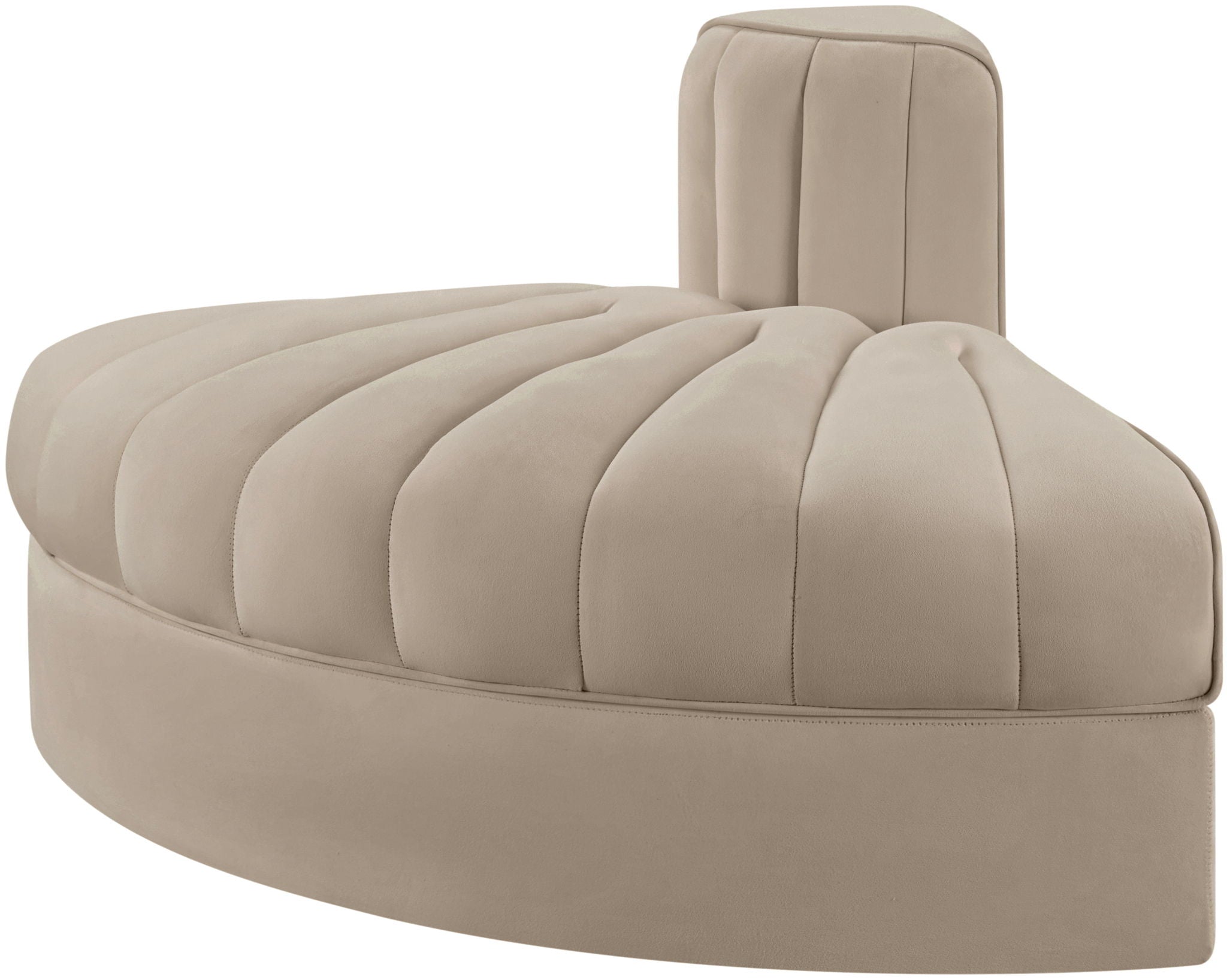 Rummi - Velvet Performance Fabric Upholstered Modular Chair