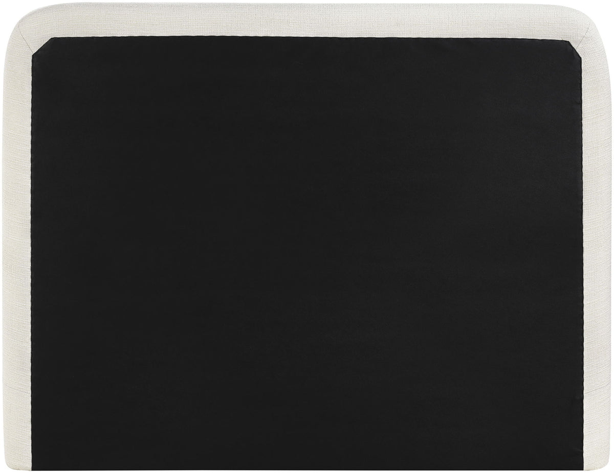 Fira - Linen Textured Fabric Upholstered Bed