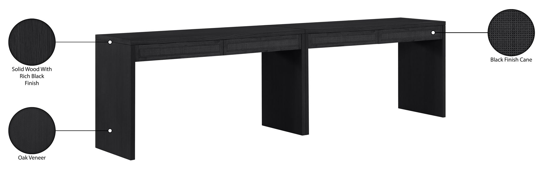Avro - Solid Wood And Oak Veneer Desk