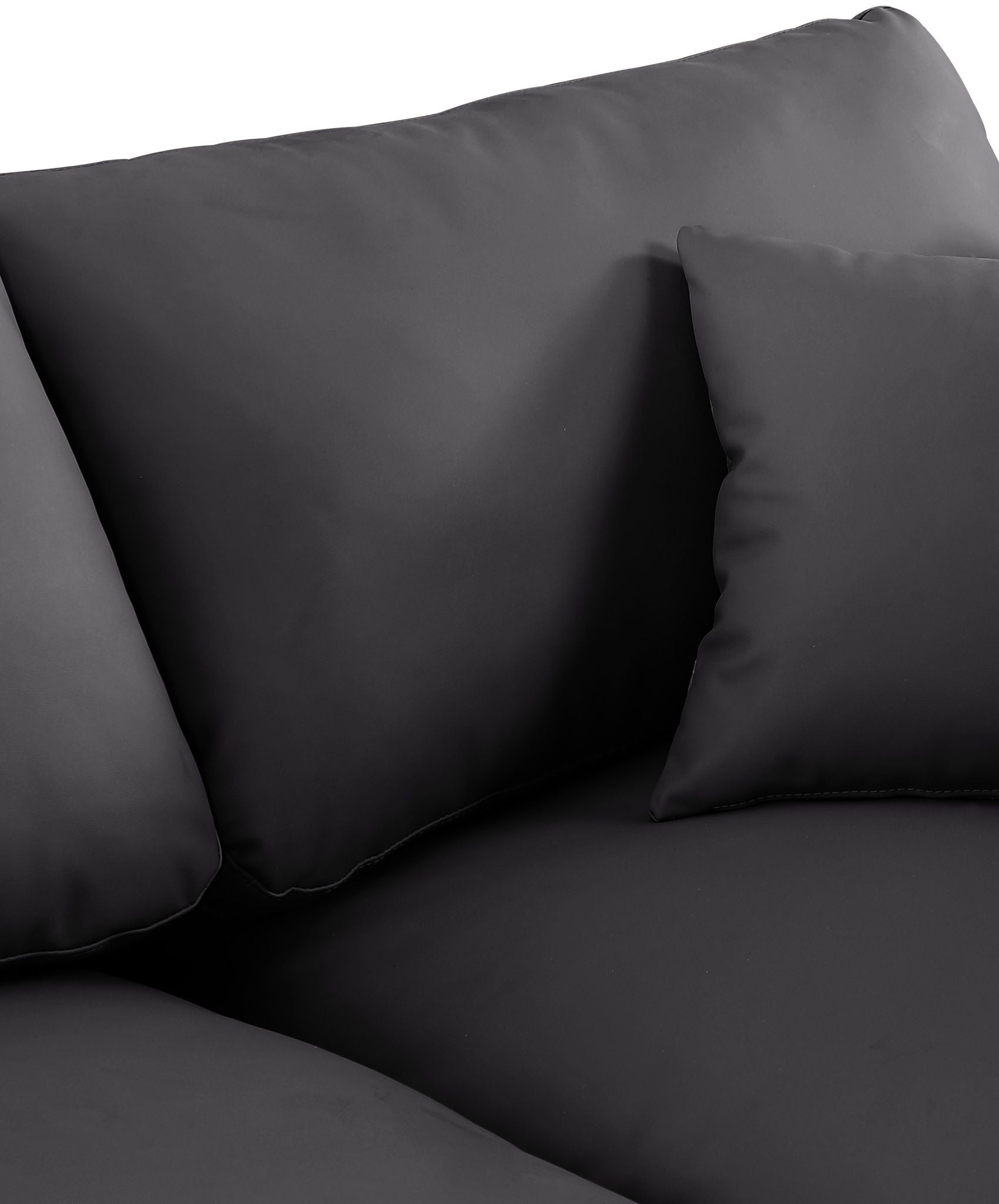 Comfy - 5 Piece Faux Leather Modular Corner Armless Sectional