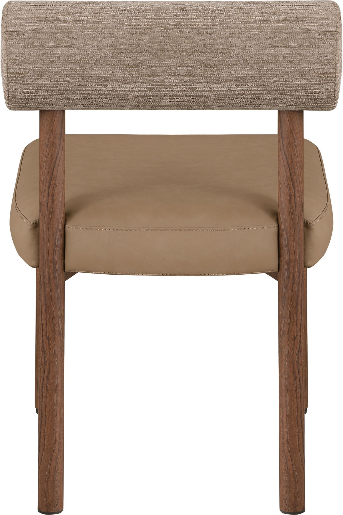 Paramo - Chenille Fabric and Vegan Leather Upholstered Dining Chair