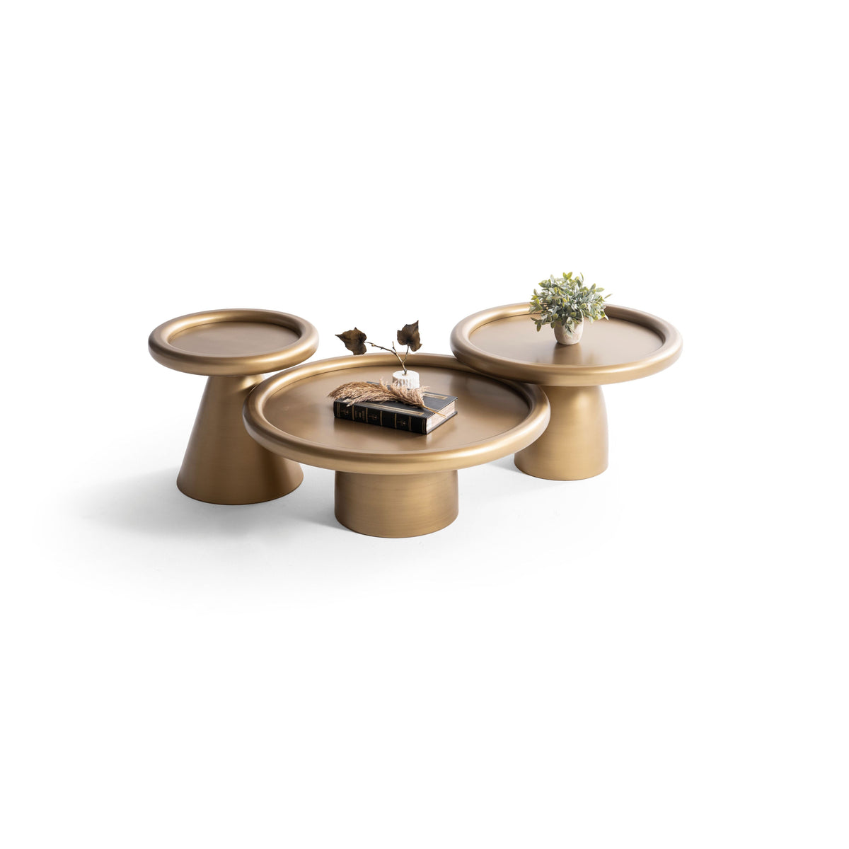 950 Gold 3-Piece Coffee Table Set