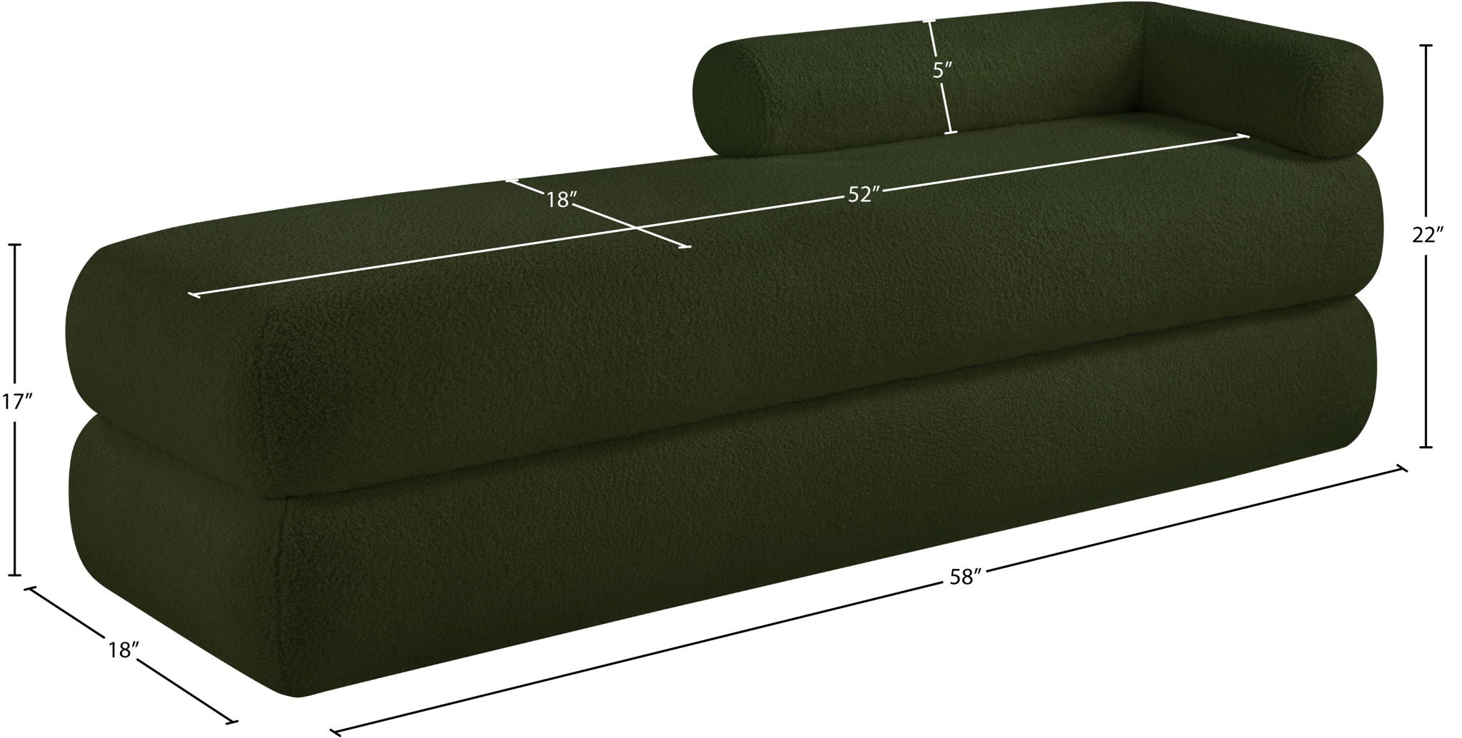 Kennedy - Teddy Fabric Bench