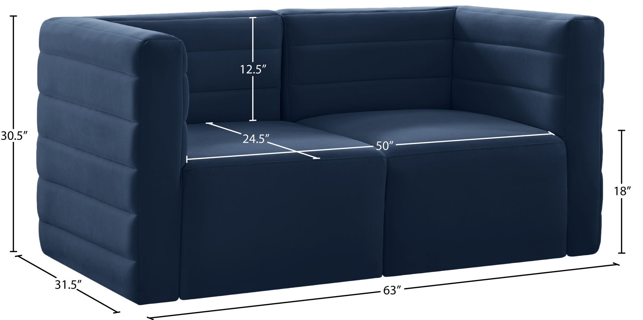 Quincy - Modular 2 Seat Sofa