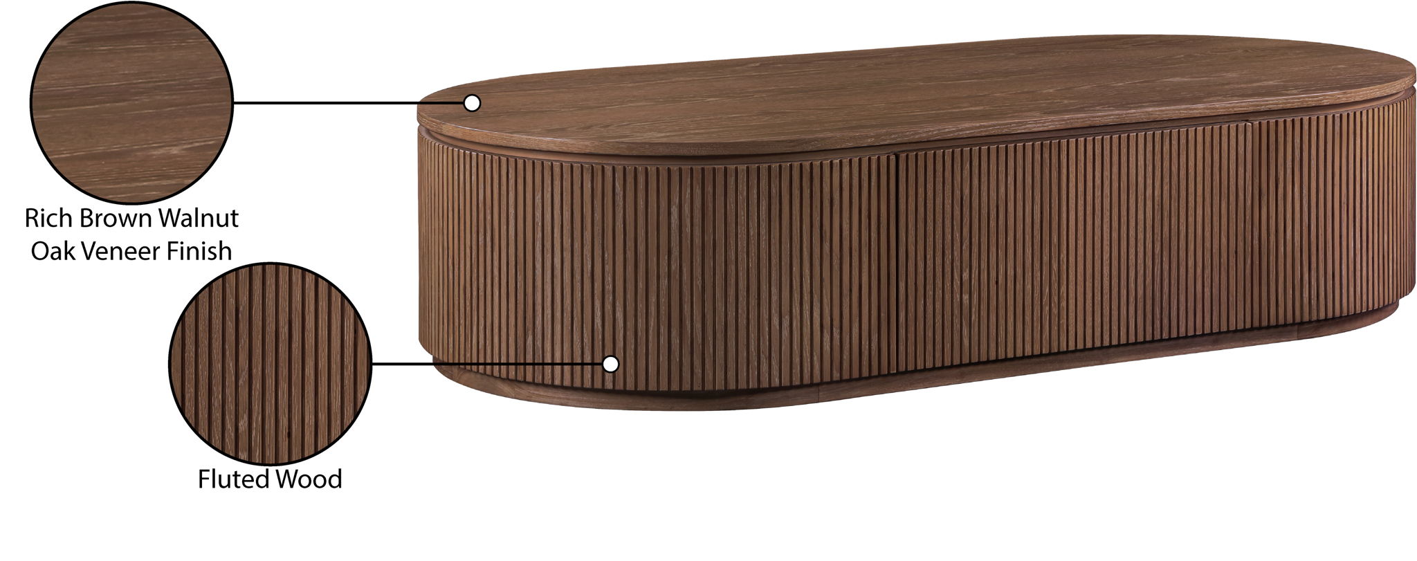 Moana - Rubberwood Coffee Table