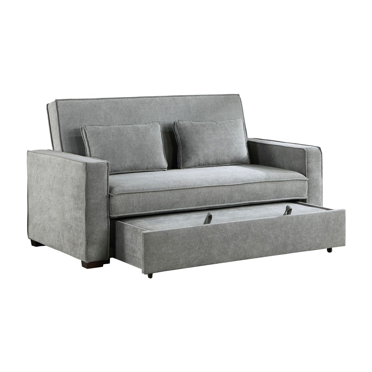 Alta - Convertible Studio Sofa With Pull-Out Bed - Gray