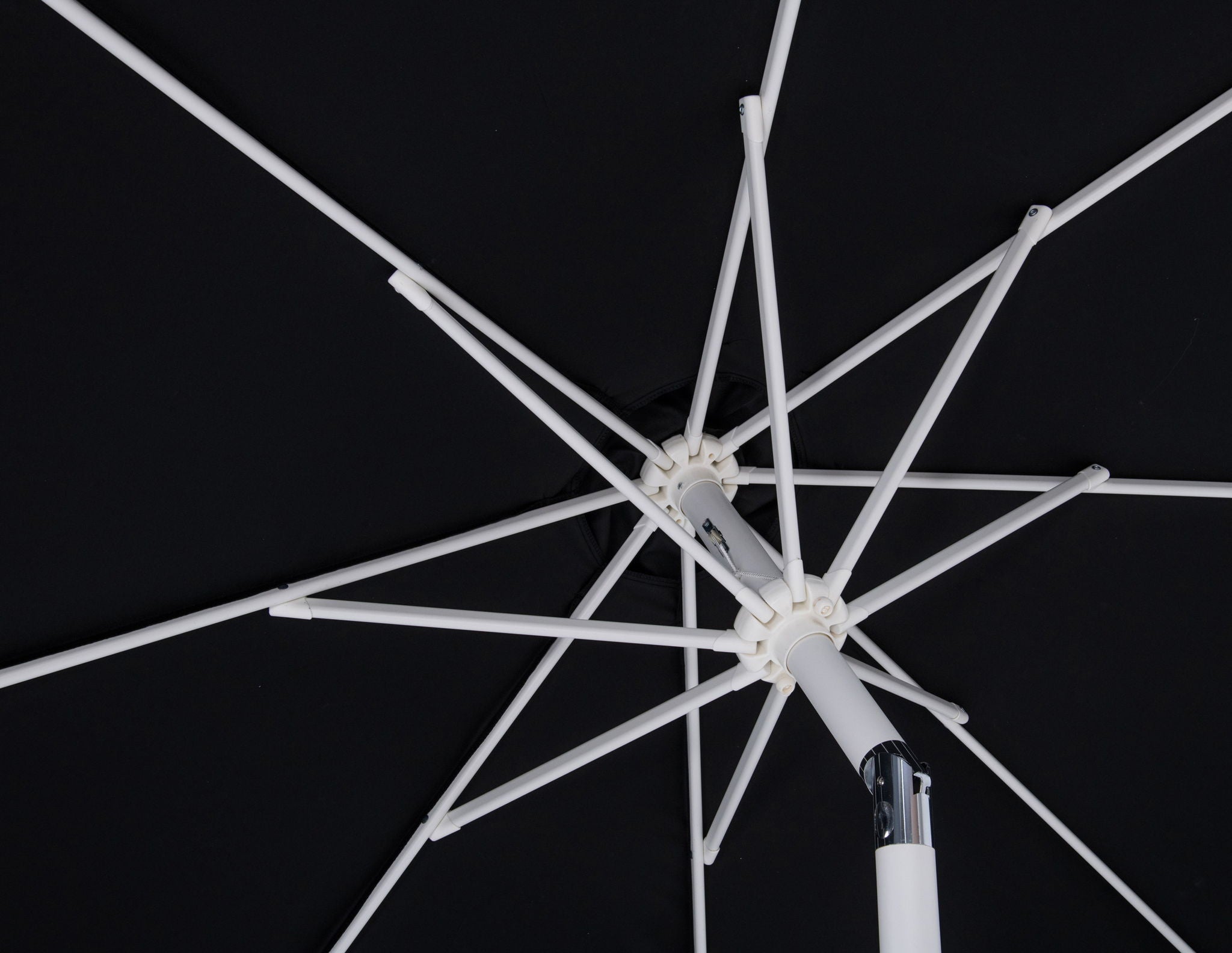 Fiji - Aluminum Patio Umbrella With Round White Base