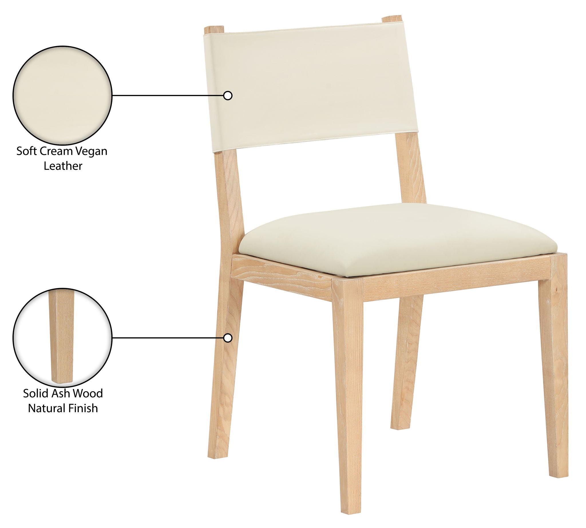 Avon - Vegan Leather Dining Side Chair (Set of 2)