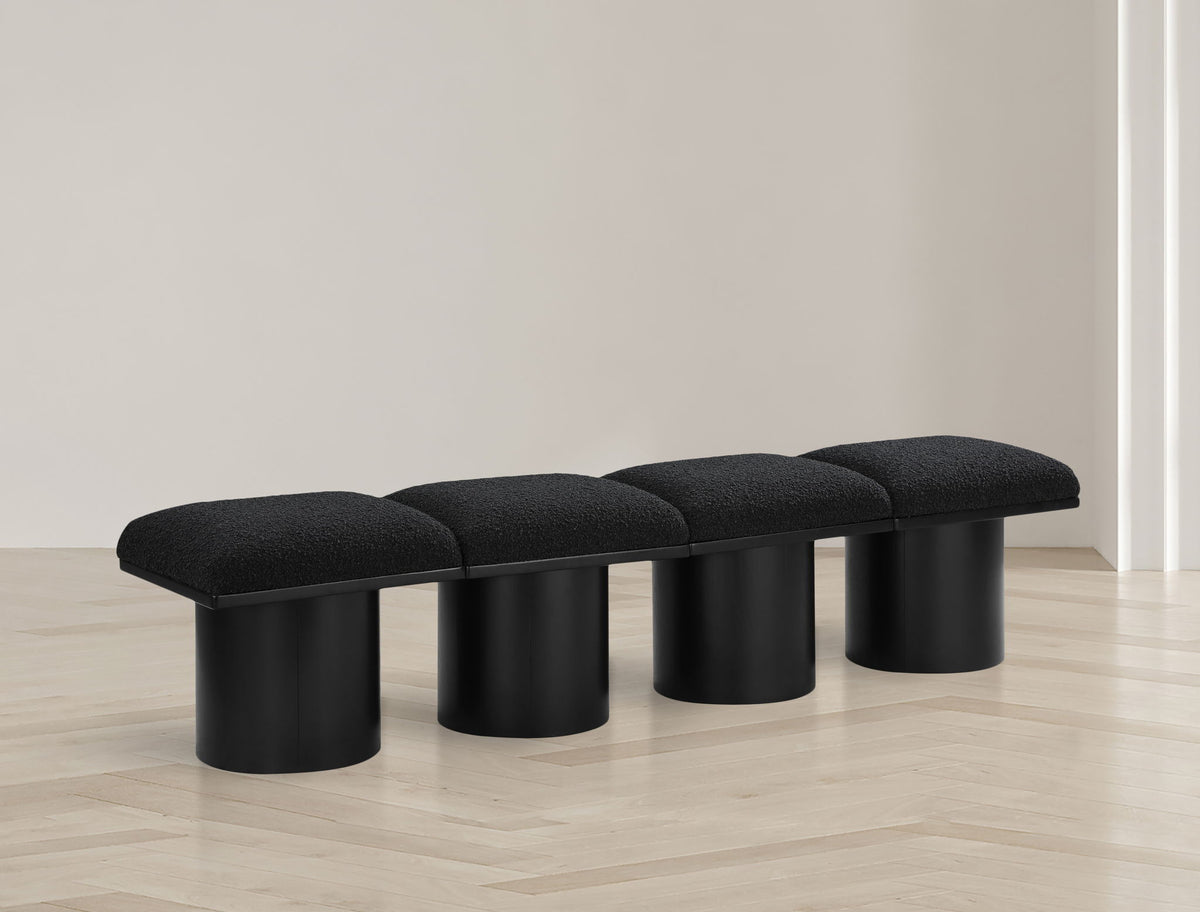 Pavilion - 4 Piece Modular Bench With Black Base