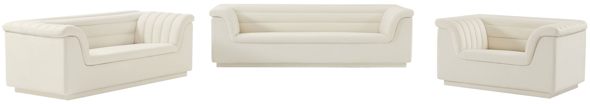 Cascade - Velvet Loveseat