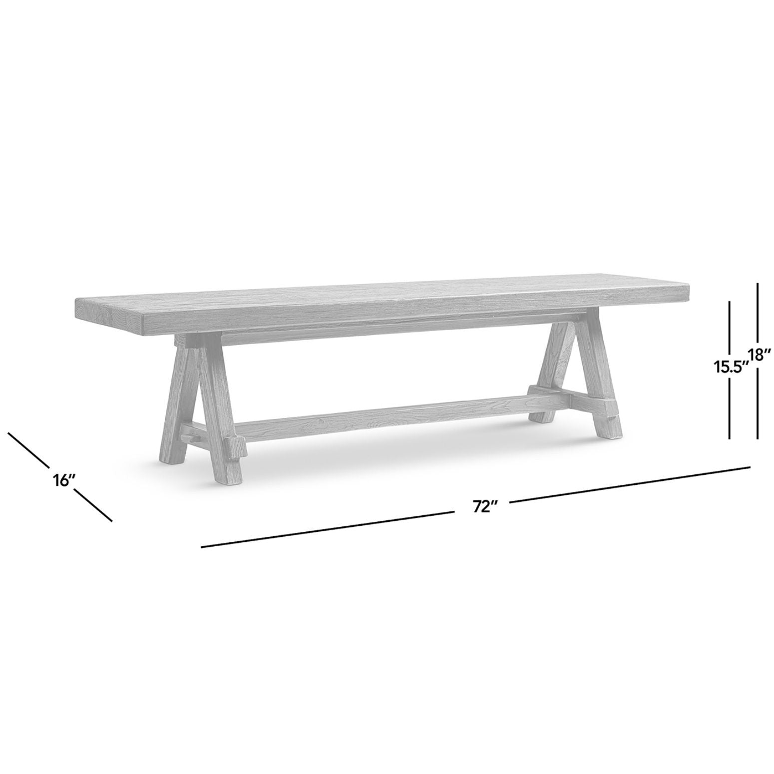 Hawthorne - Dining Bench - Natural