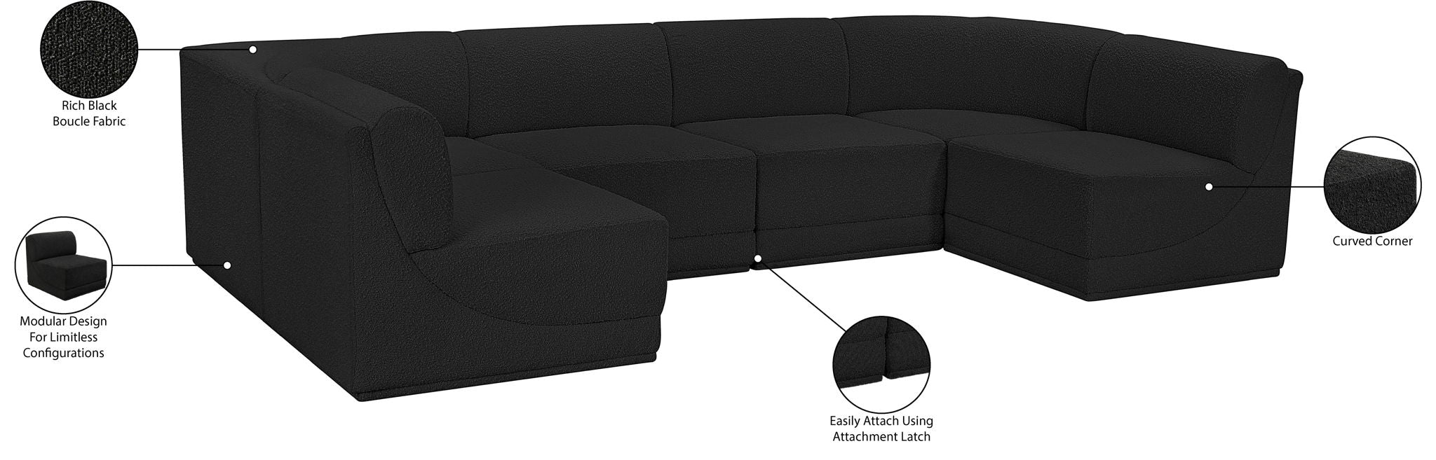 Ollie - 6 Piece Modular Sectional