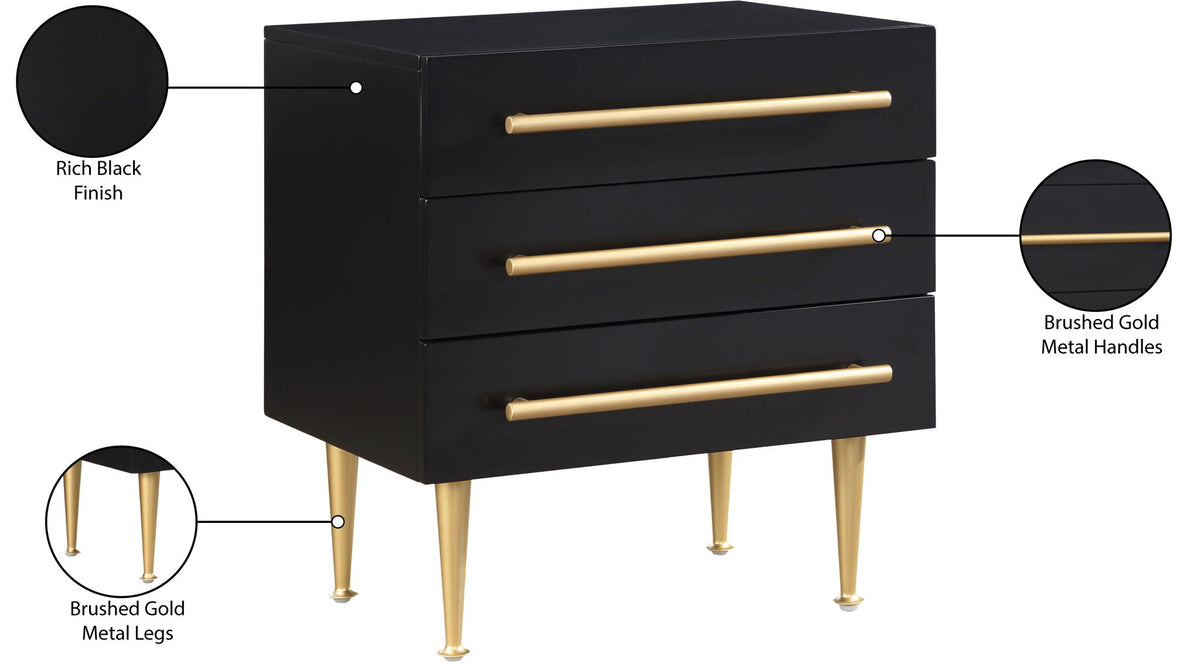 Marisol - Night Stand - Black
