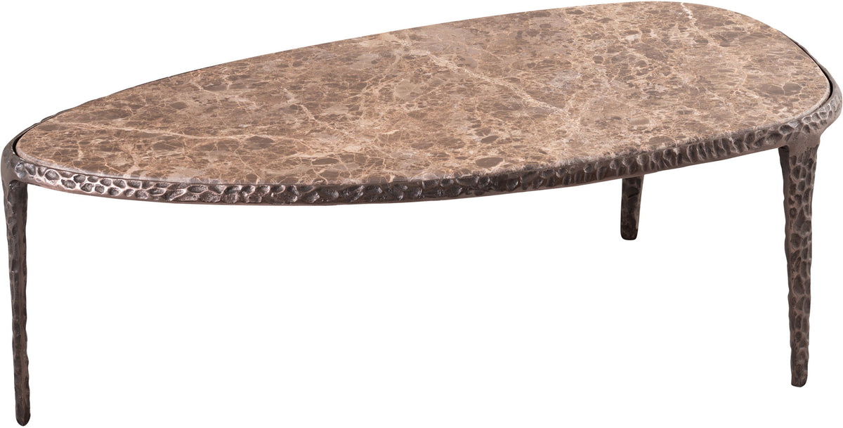 Gild - Aluminum Base And Genuine Marble Top Table