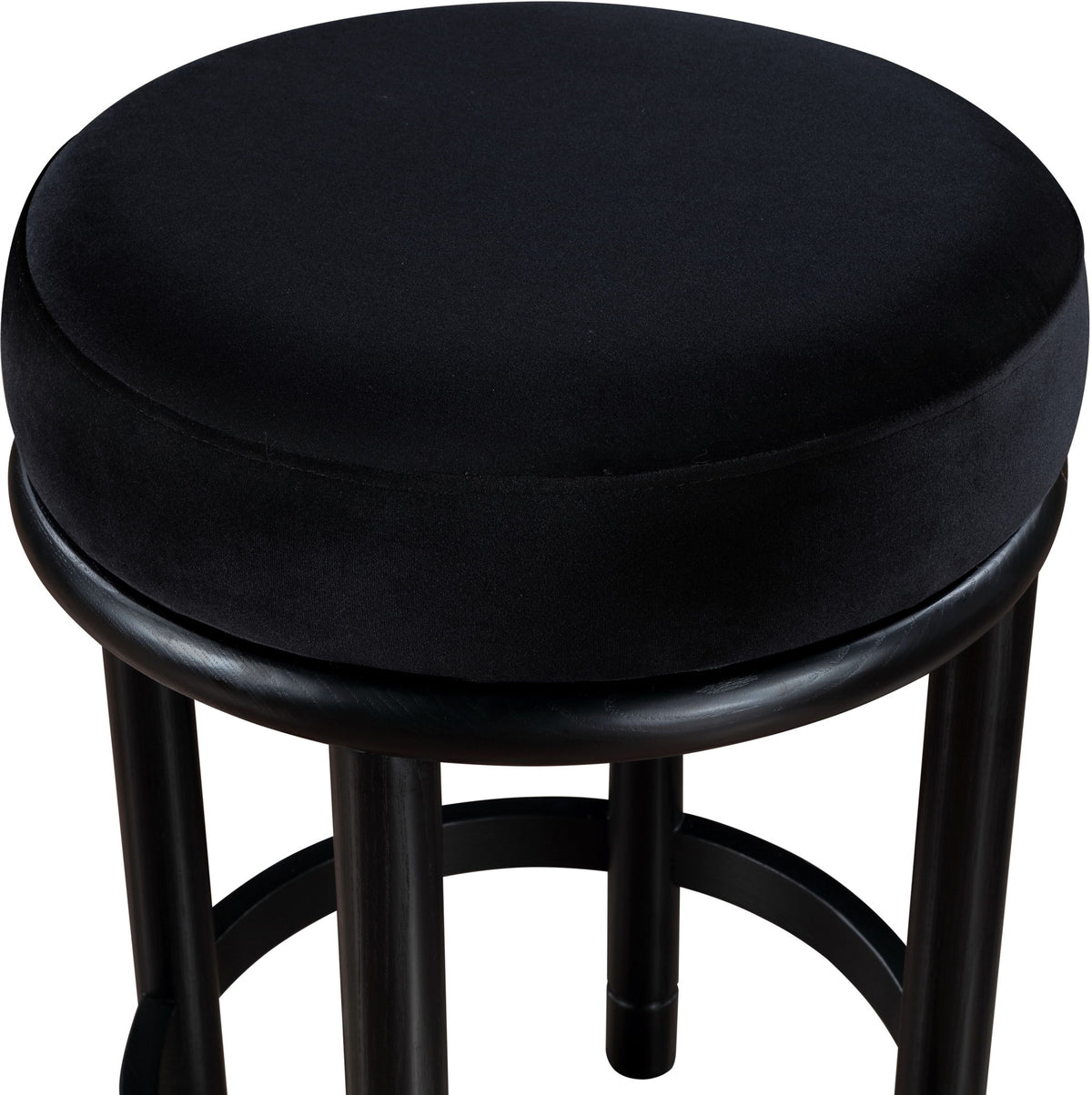 Monette - Counter Stool With Black Base