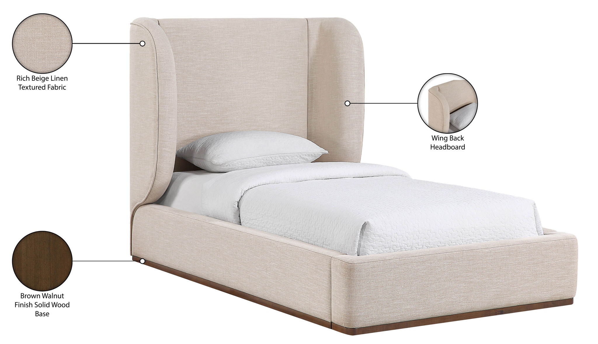 Aurin - Upholstered Bed