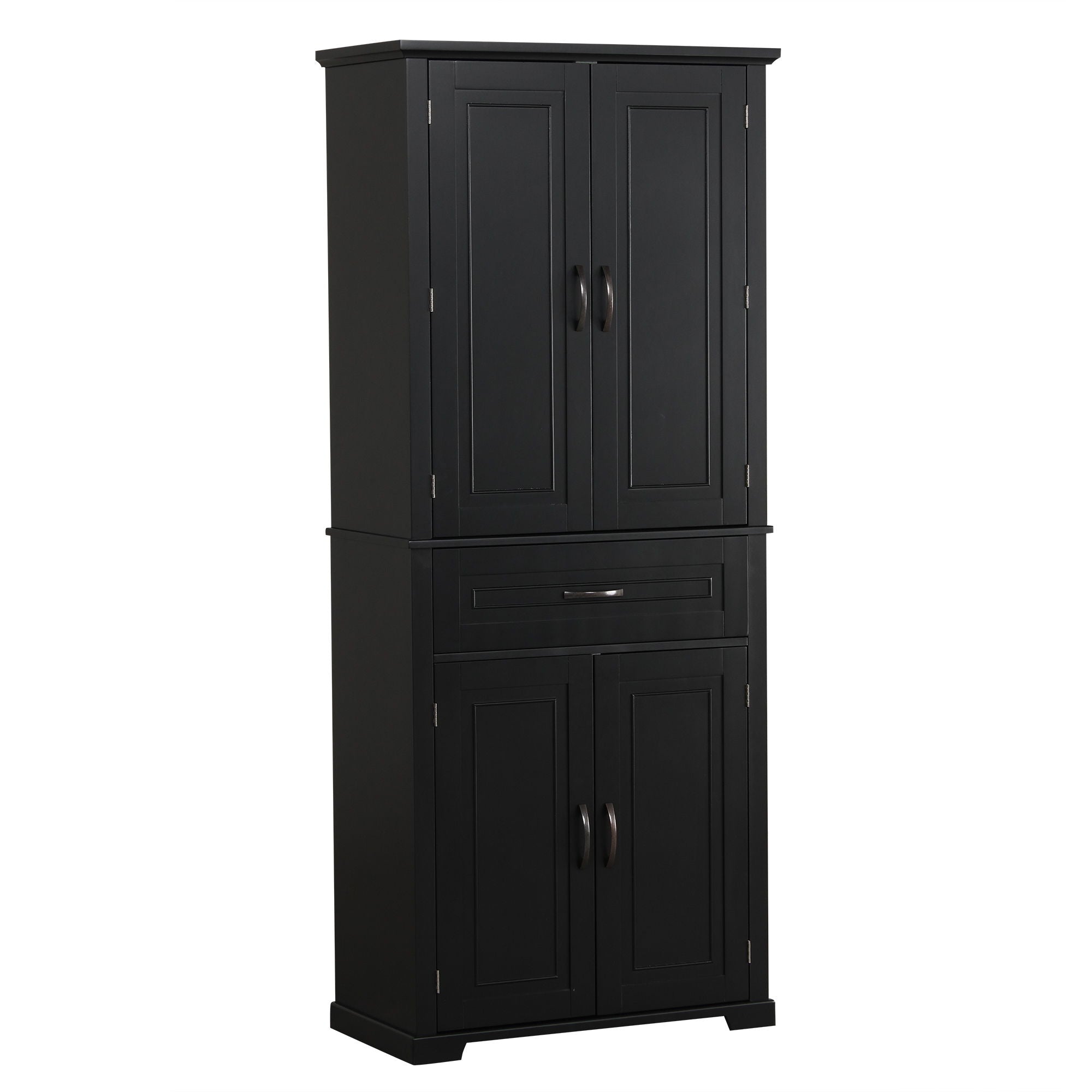 Bathroom Storage Cabinet With Doors And Drawer, Adjustable Shelf