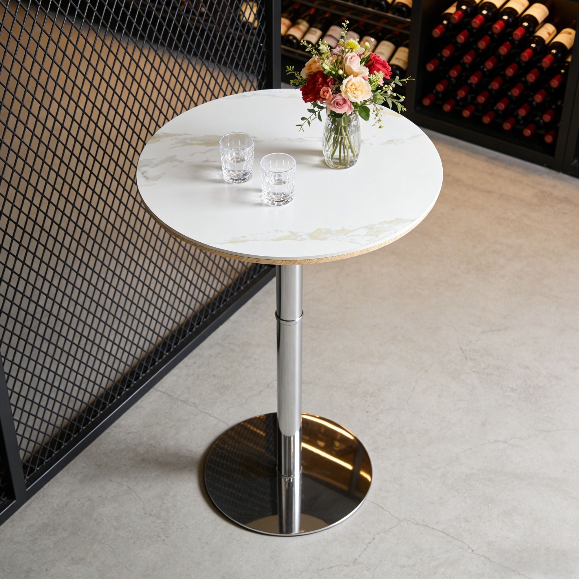 Contemporary Circular Bar Table