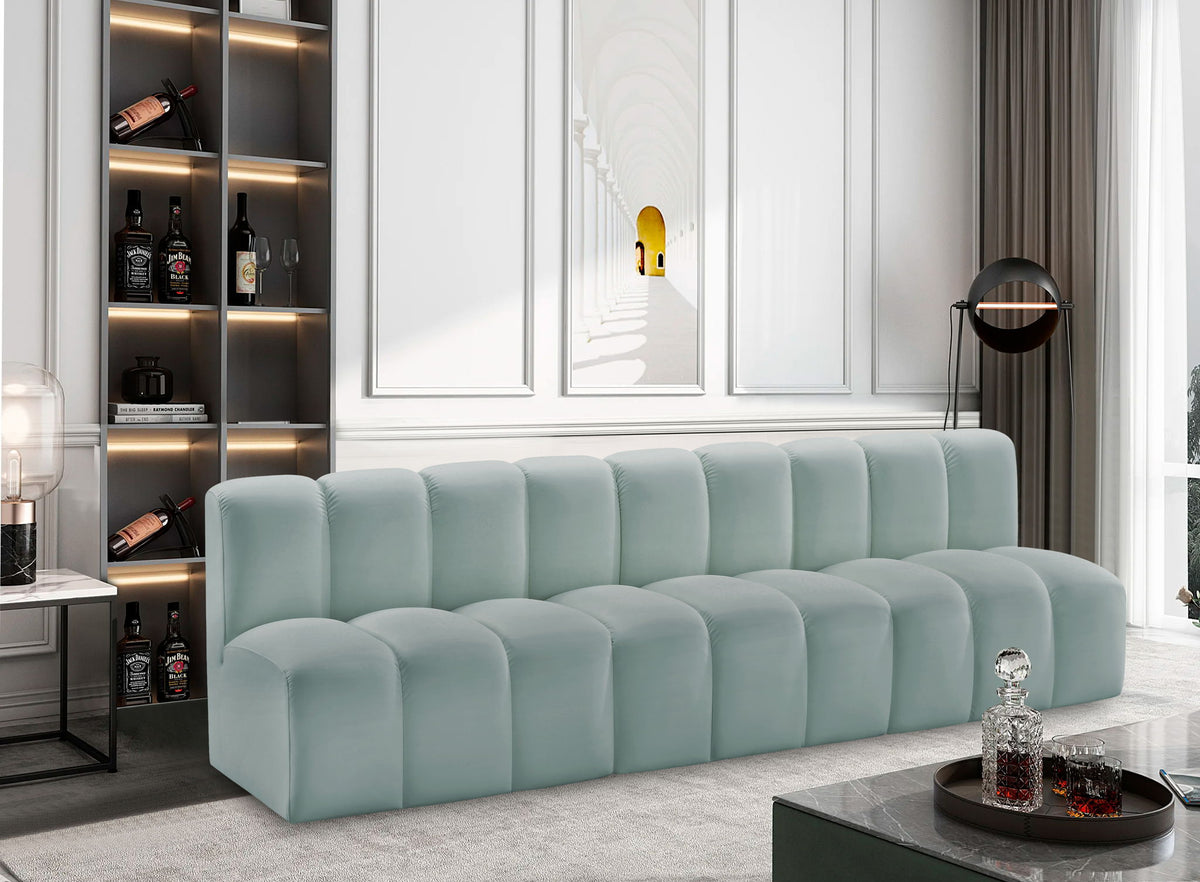 Arc - Faux Leather 3 Seats Modular Sofa
